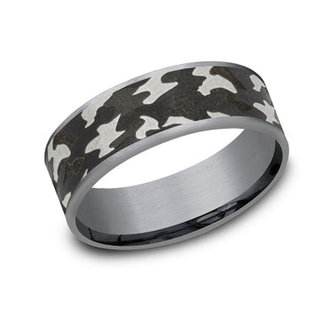 Grey & Dark Tantalum 'The Rebel' Wedding Band