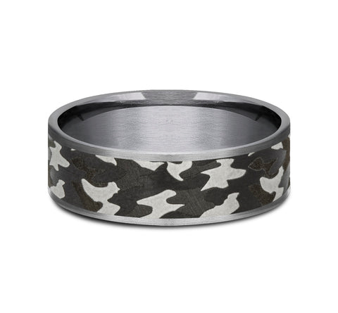 Grey & Dark Tantalum 'The Rebel' Wedding Band