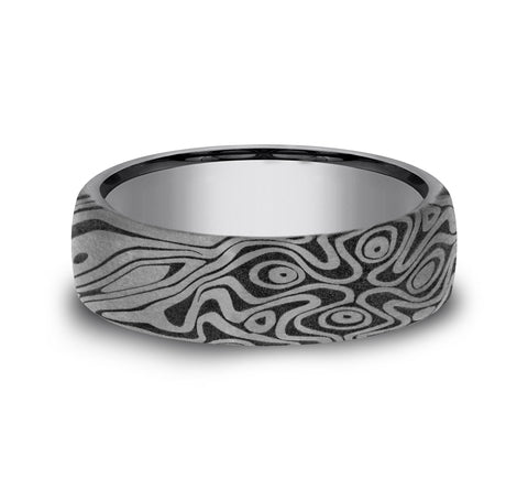 Grey Tantalum 'The Birds Eye' Wedding Band