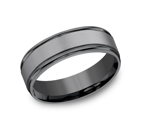 Dark Tantalum 'The Washington' Wedding Band