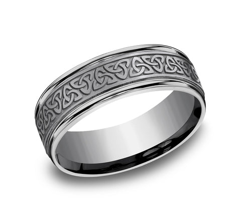 Grey Tantalum 'The Limerick' Wedding Band