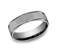 Grey Tantalum "The Ezra" Wedding Band